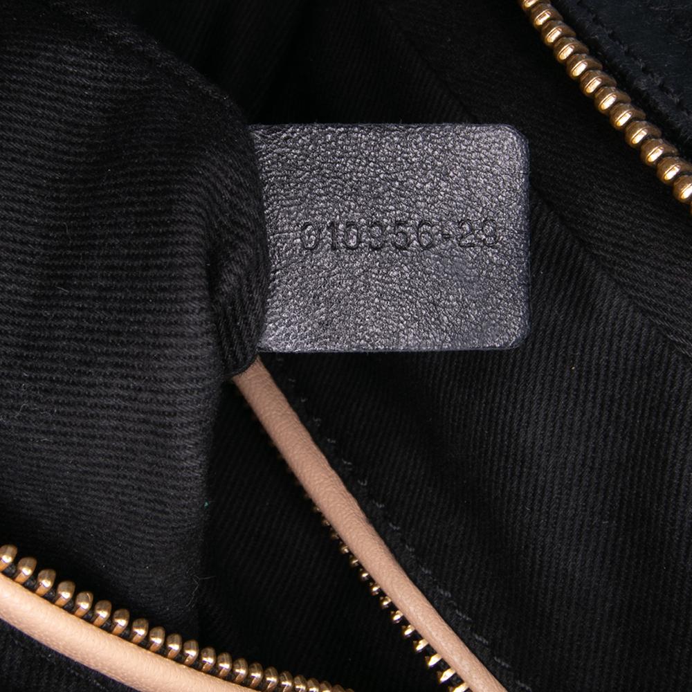 Chloé B Chloé Black Calf Leather Medium Pebbled Paraty Satchel Italy