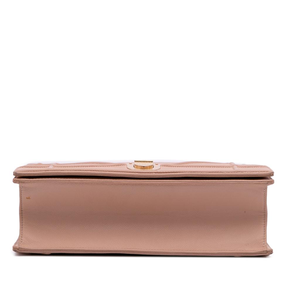 Christian Dior B Dior Pink Calf Leather Medium Grained skin Diorama Flap Italy