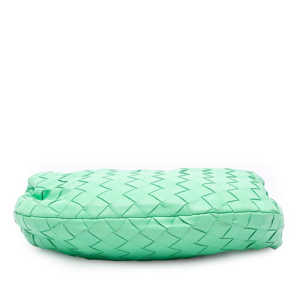 Bottega Veneta B Bottega Veneta Green Light Green Nappa Leather Leather Mini Nappa Intrecciato Jodie Italy