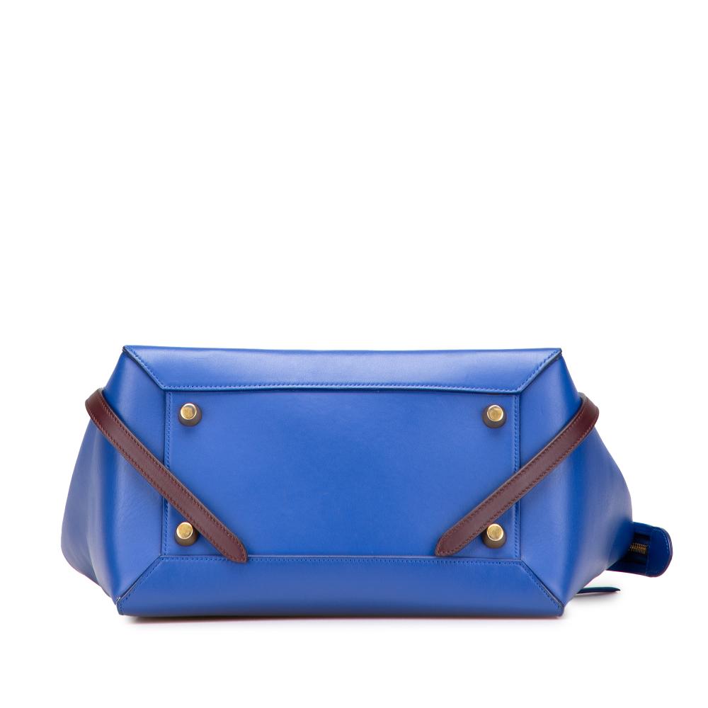 Celine B Celine Blue Calf Leather Mini Tricolor Smooth skin Belt Bag Italy