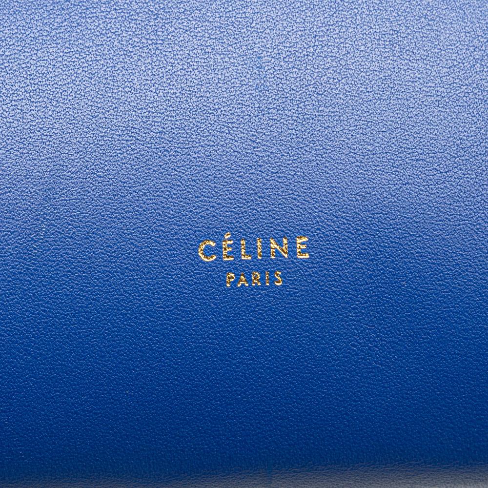 Celine B Celine Blue Calf Leather Mini Tricolor Smooth skin Belt Bag Italy
