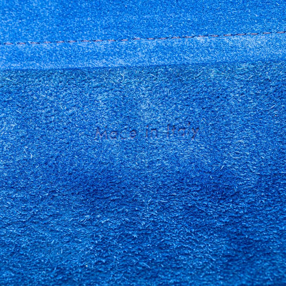 Celine B Celine Blue Calf Leather Mini Tricolor Smooth skin Belt Bag Italy