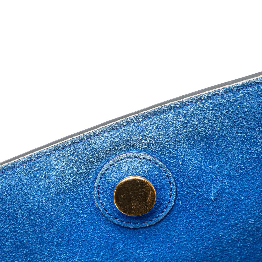 Celine B Celine Blue Calf Leather Mini Tricolor Smooth skin Belt Bag Italy