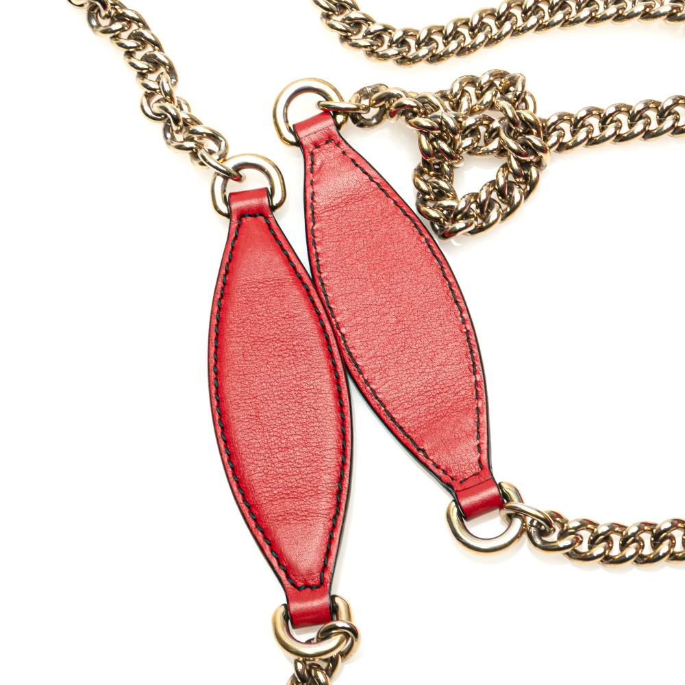 Gucci B Gucci Red Calf Leather Small Guccissima Emily Shoulder Bag Italy