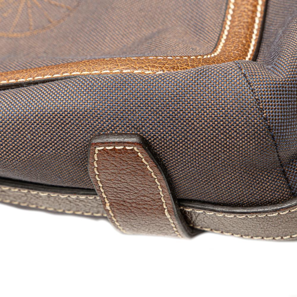 Celine B Celine Brown Canvas Fabric Carriage Tote China