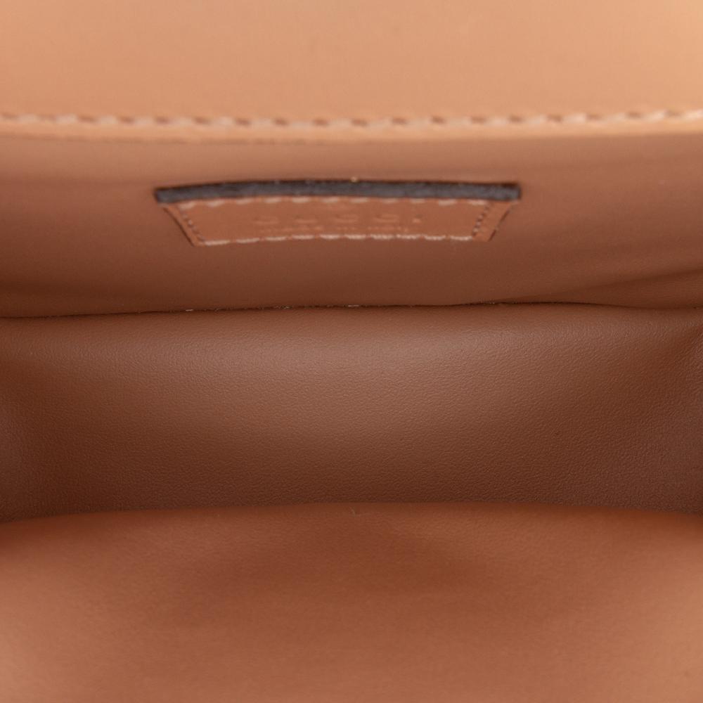 Gucci B Gucci Brown Caramel Calf Leather Mini Deco Chain Shoulder Bag Italy