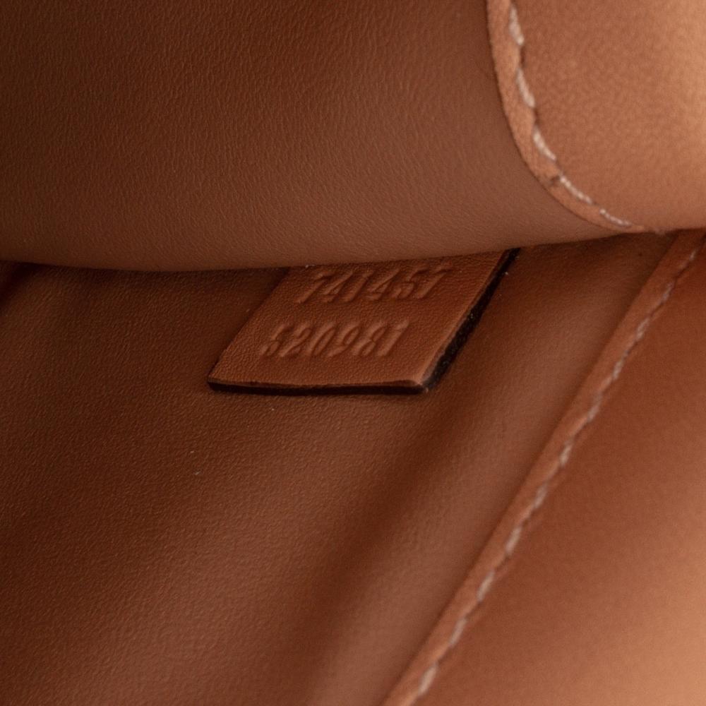 Gucci B Gucci Brown Caramel Calf Leather Mini Deco Chain Shoulder Bag Italy