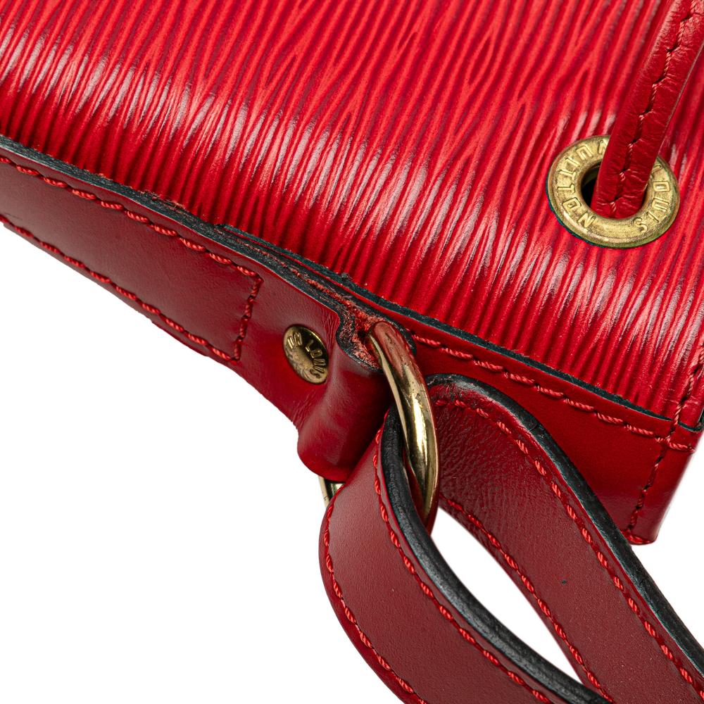 Louis Vuitton B Louis Vuitton Red Epi Leather Leather Epi Petit Noe France