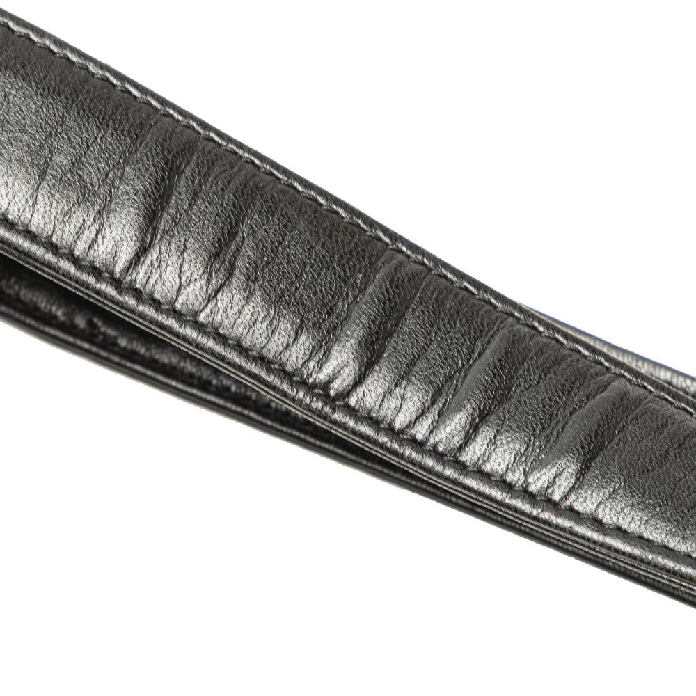 Chanel B Chanel Black Lambskin Leather Leather CC Choco Bar Lambskin Tote Italy