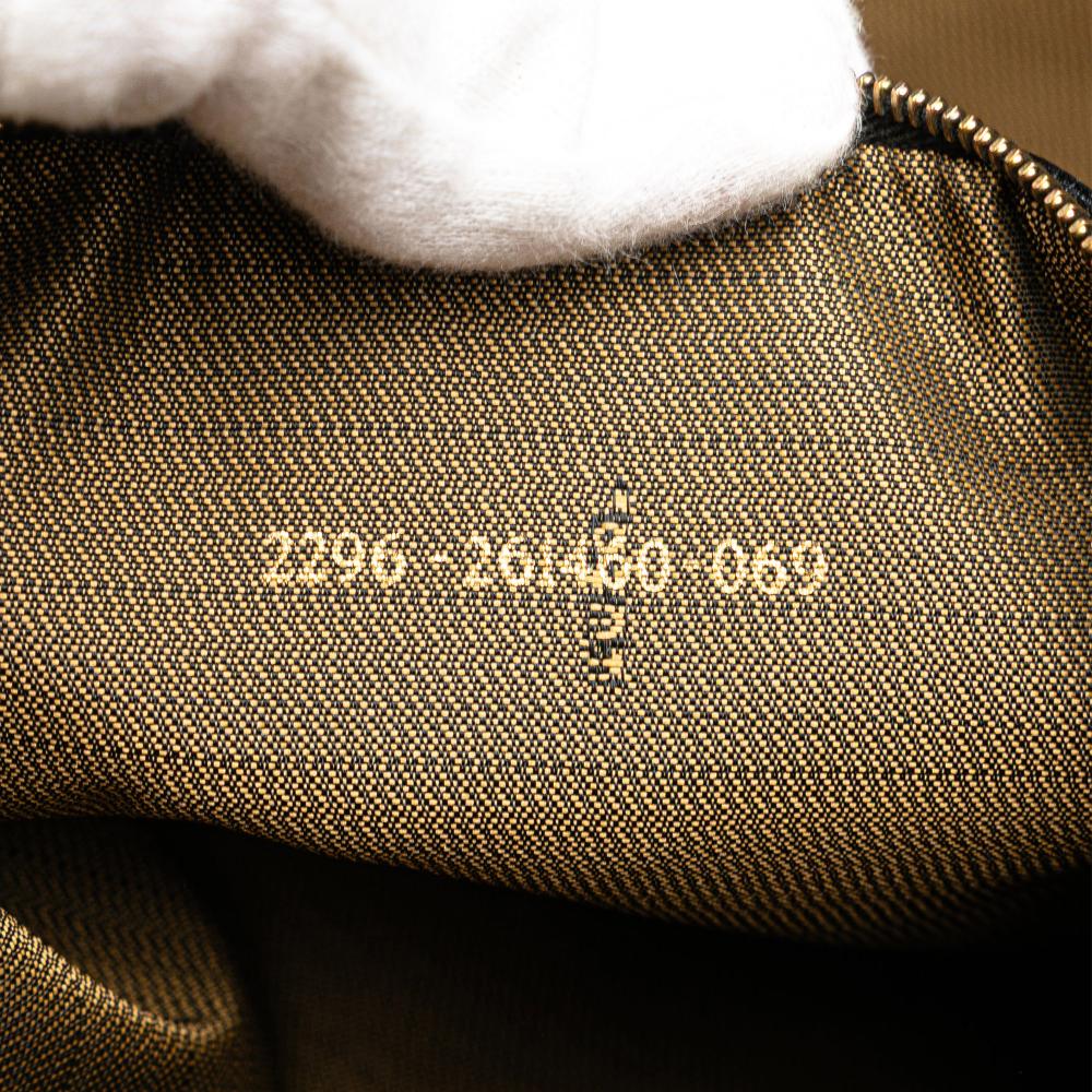 Fendi B Fendi Brown Canvas Fabric Zucca Tote Italy