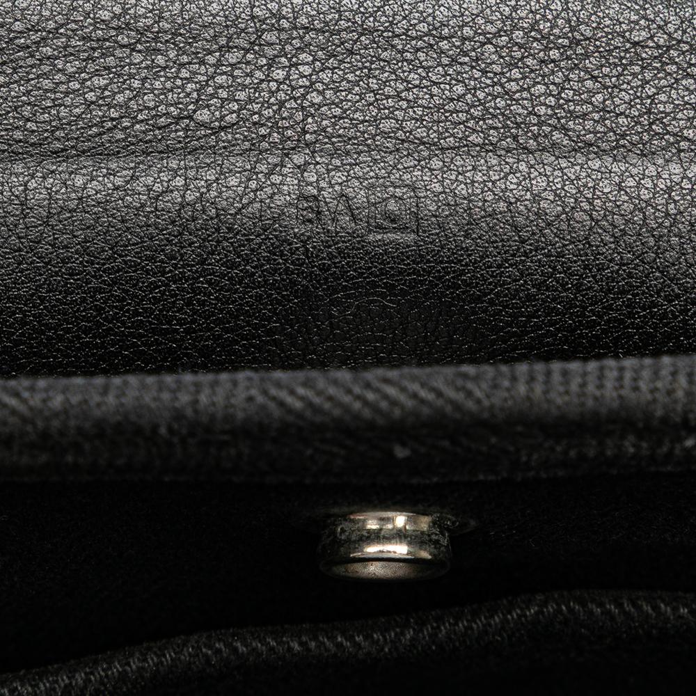 Hermès B Hermès Black Canvas Fabric Toile Valparaiso PM France