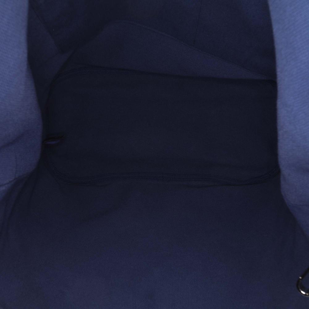 Chanel AB Chanel Blue Dark Blue Cotton Fabric CC Terry Beach Tote Italy