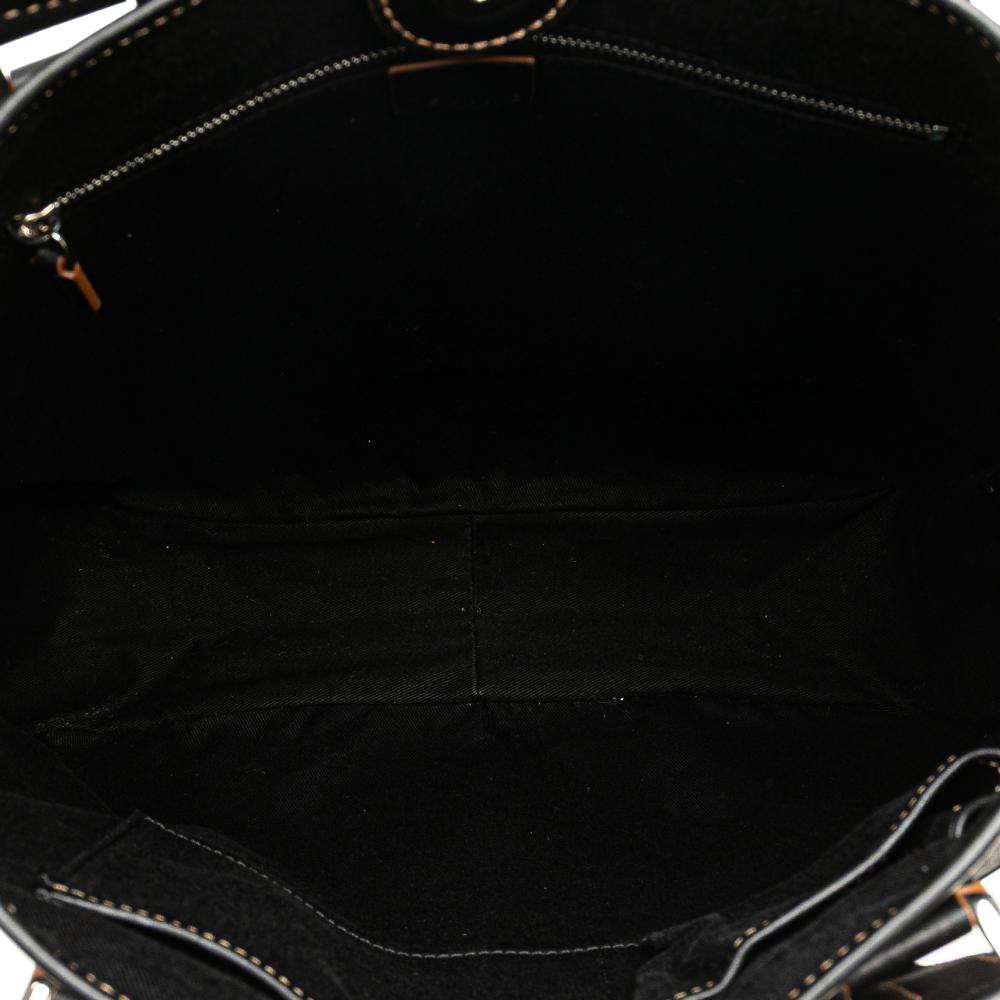 Celine B Celine Black Canvas Fabric Macadam Tote China