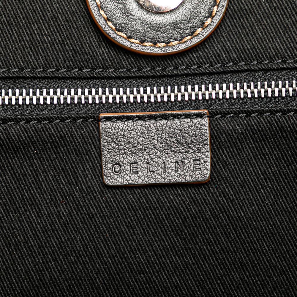 Celine B Celine Black Canvas Fabric Macadam Tote China