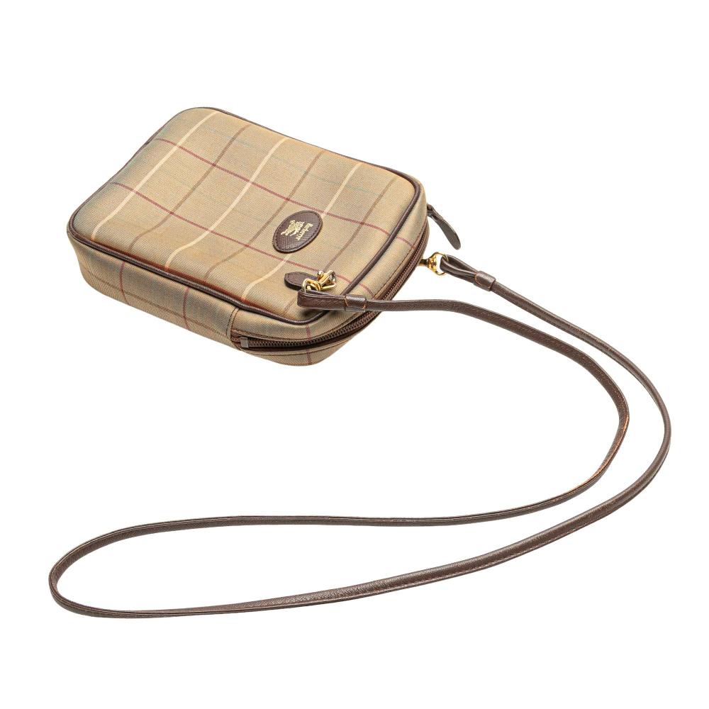 Burberry B Burberry Brown Light Brown Canvas Fabric Vintage Check Crossbody United Kingdom