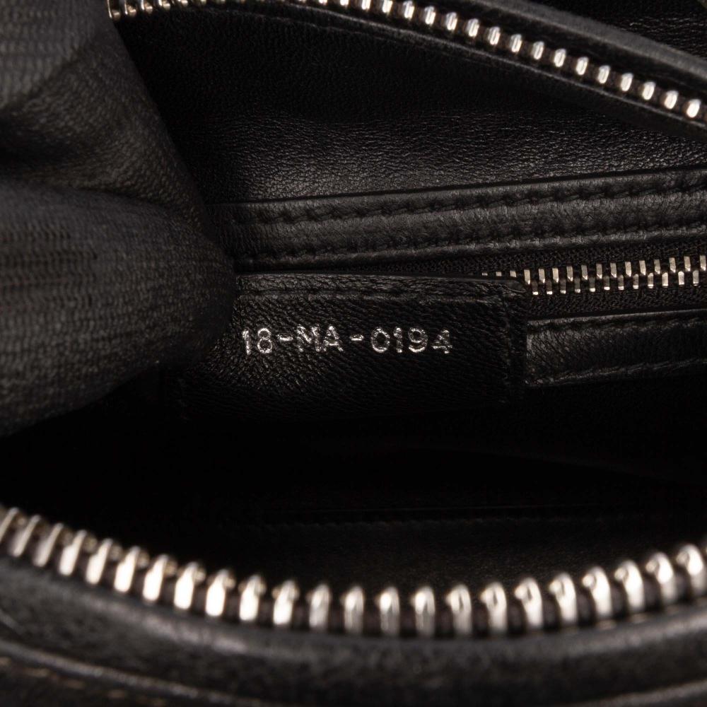 Christian Dior B Dior Black Velvet Fabric Medium and Canvas Lady D Lite Italy