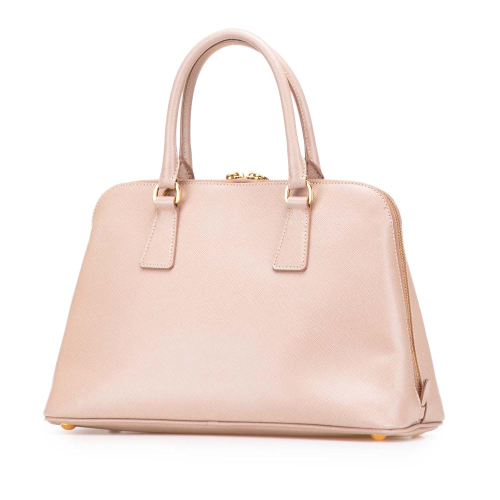 Prada B Prada Pink Light Pink Saffiano Leather Medium Lux Promenade Satchel India