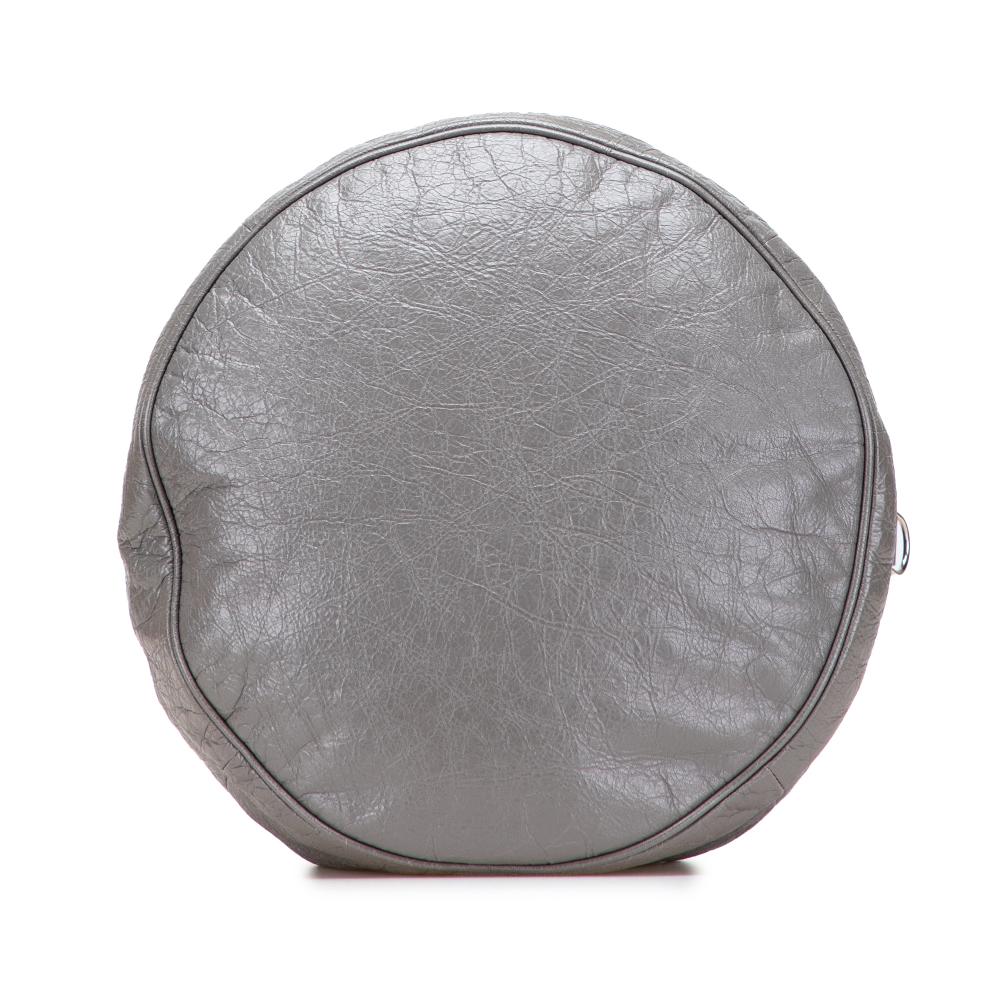 Balenciaga AB Balenciaga Gray Calf Leather Arena Air Hobo Italy