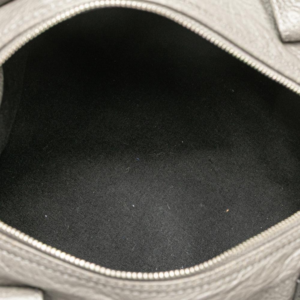 Balenciaga AB Balenciaga Gray Calf Leather Arena Air Hobo Italy