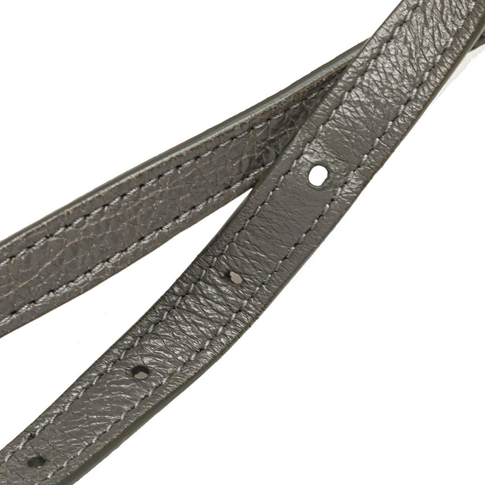 Balenciaga AB Balenciaga Gray Calf Leather Arena Air Hobo Italy