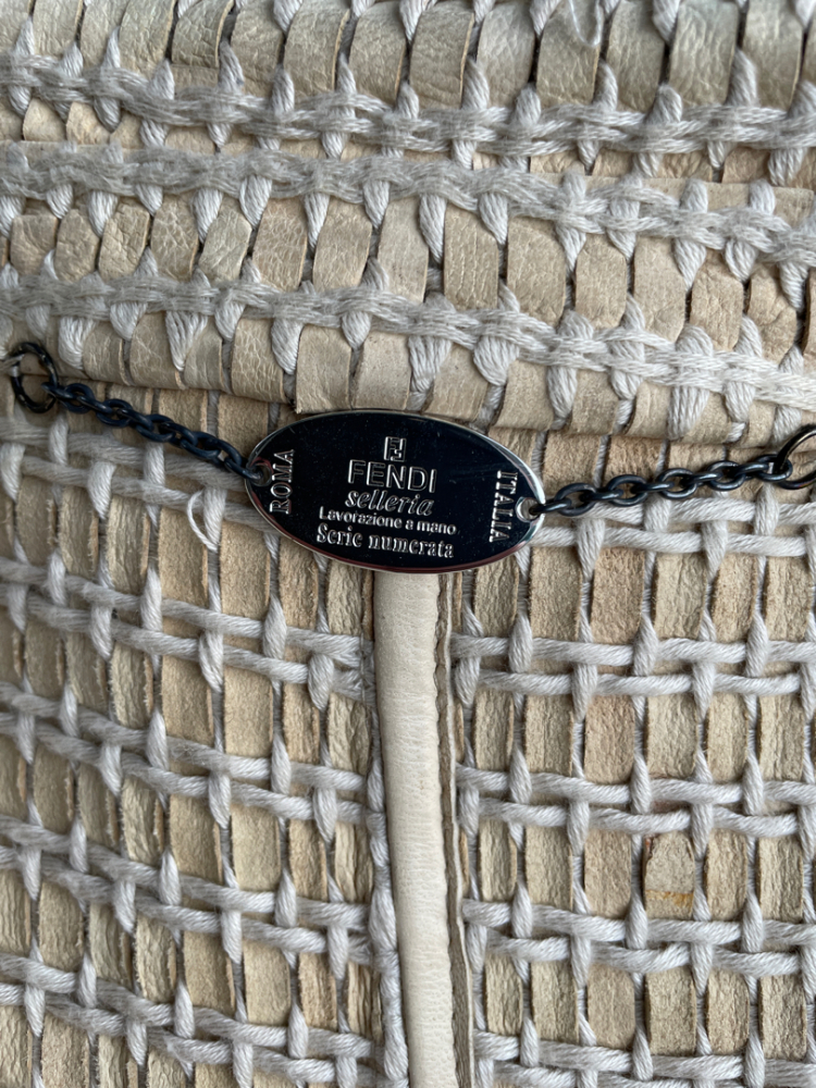 Fendi Selleria leather Trench coat