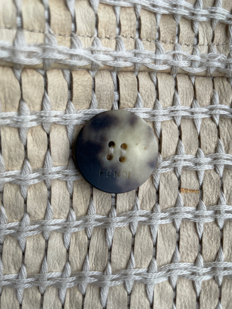 Fendi Selleria leather Trench coat