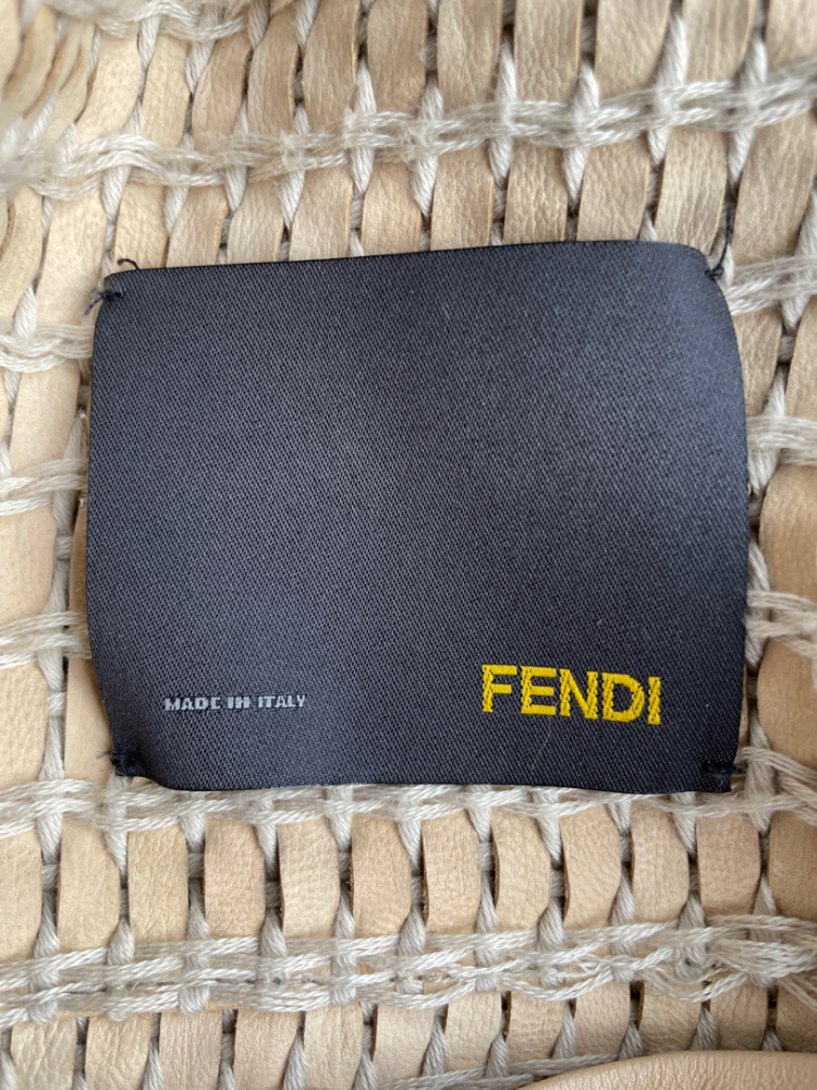 Fendi Selleria leather Trench coat