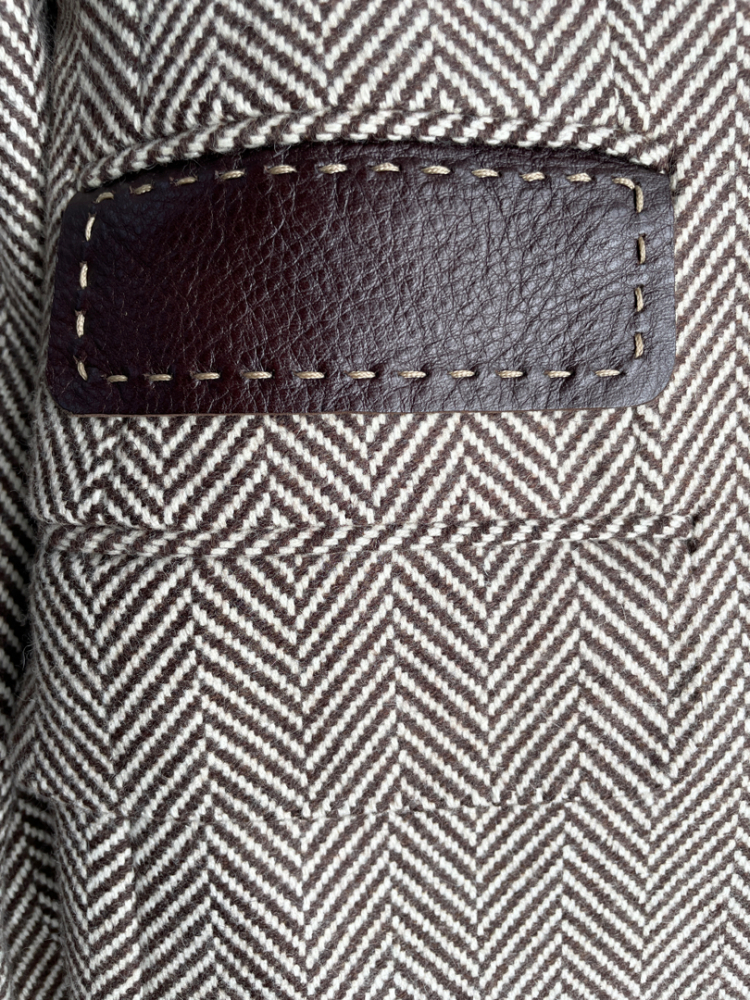 Fendi Tailored herringbone trench coat