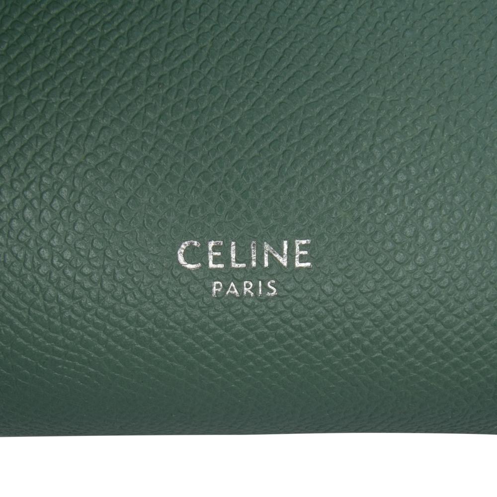 Celine B Celine Green Calf Leather Nano Grained skin Belt Bag Italy