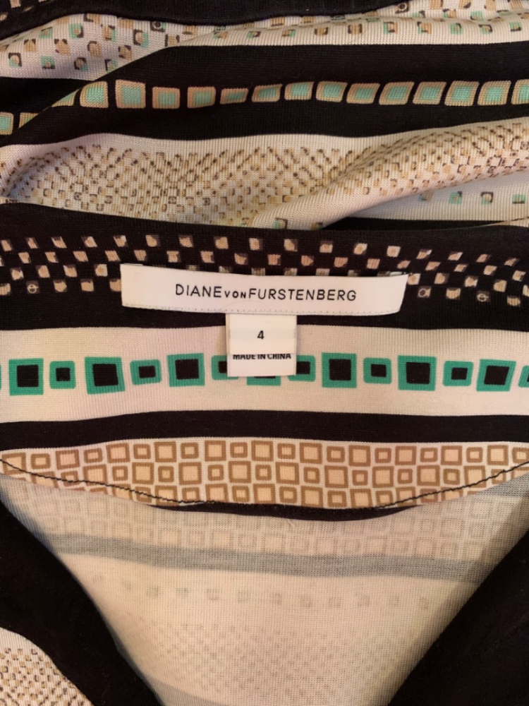 Diane von Furstenberg Mehrfarbiges Kleid