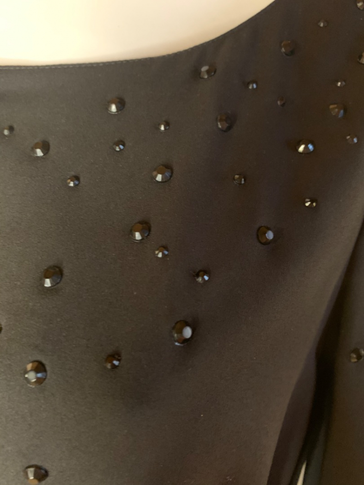 Armani Jeans Black Silk Evening Dress