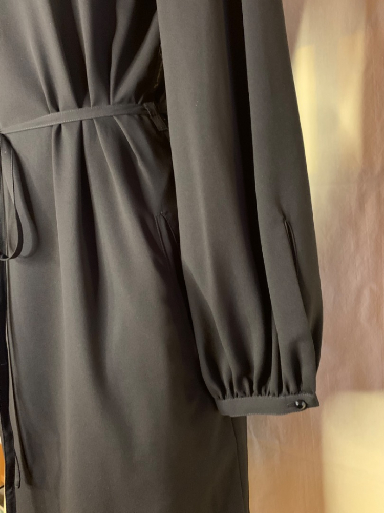 Armani Jeans Black Silk Evening Dress