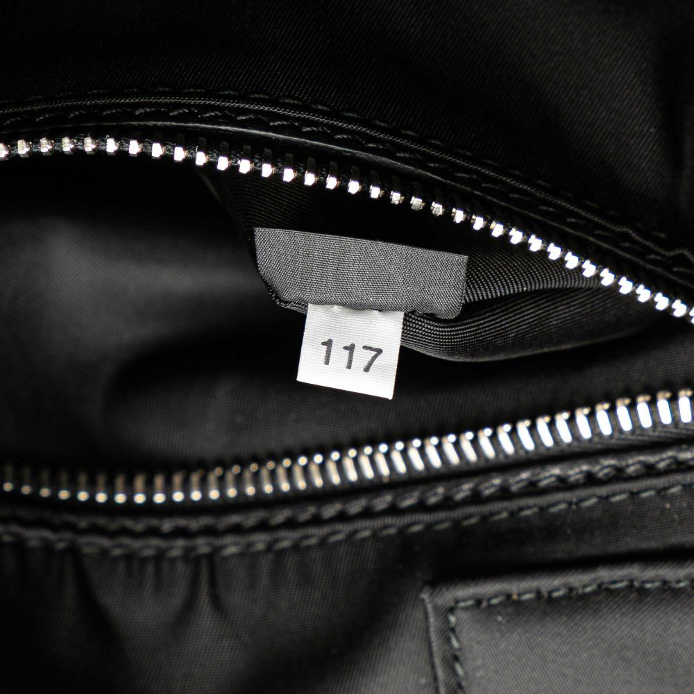 Prada B Prada Green Olive Green Nylon Fabric Tessuto Reversible Satchel Italy