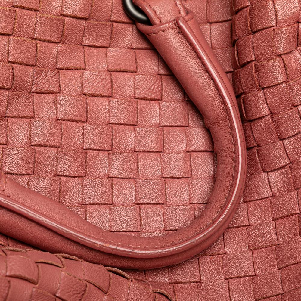 Bottega Veneta B Bottega Veneta Pink Nappa Leather Leather Nappa Intrecciato Bosto Italy