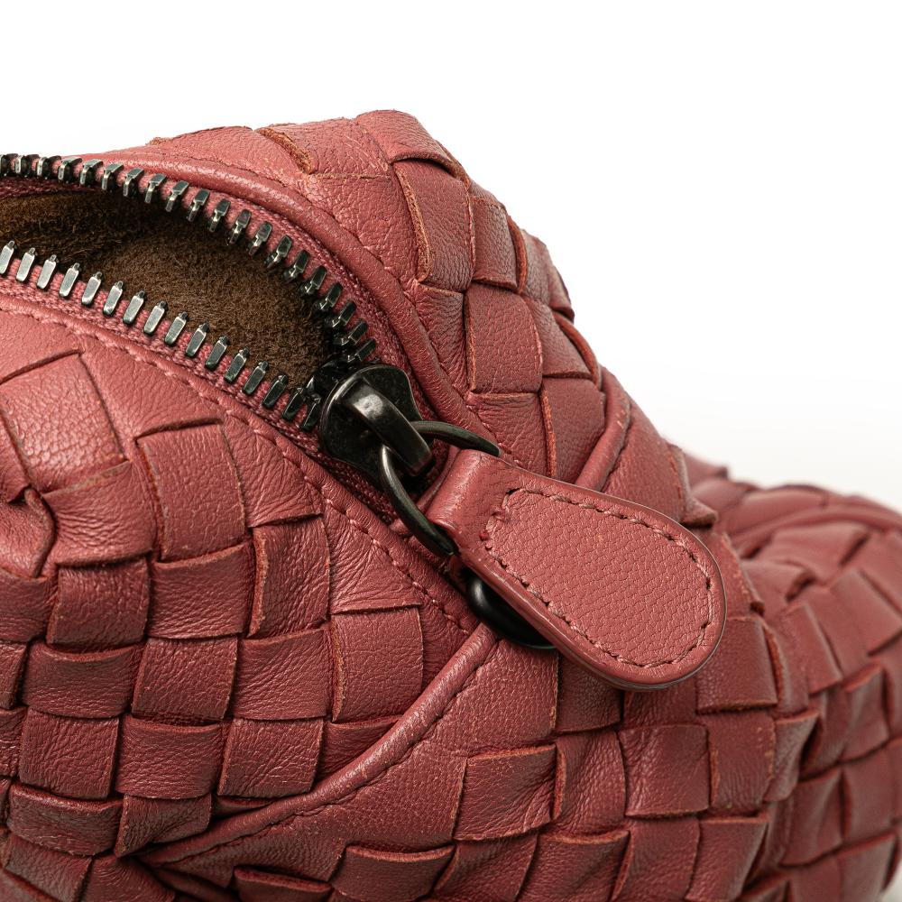 Bottega Veneta B Bottega Veneta Pink Nappa Leather Leather Nappa Intrecciato Bosto Italy