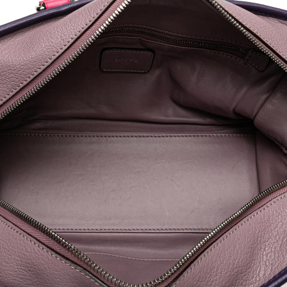 Loewe B LOEWE Purple Goatskin Leather Tricolor Amazona 28 Spain