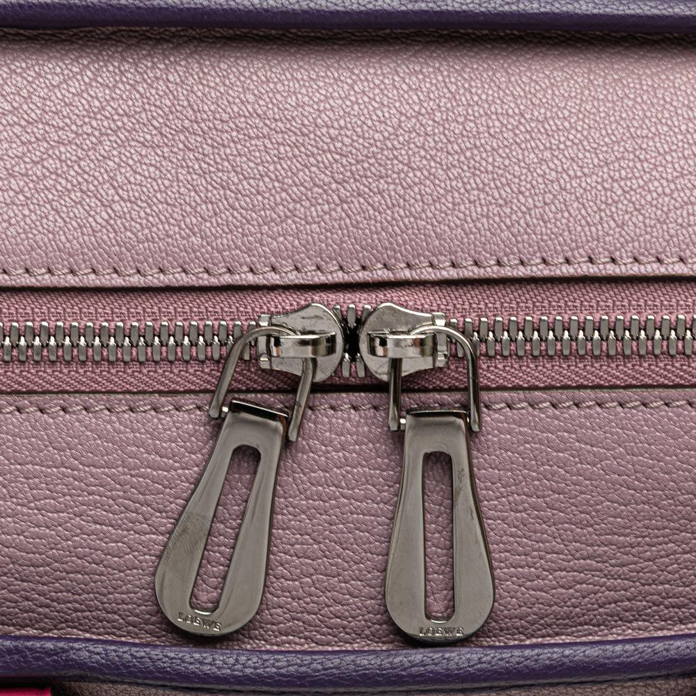 Loewe B LOEWE Purple Goatskin Leather Tricolor Amazona 28 Spain