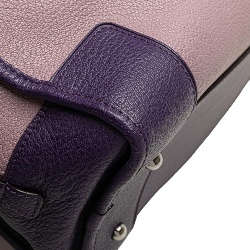 Loewe B LOEWE Purple Goatskin Leather Tricolor Amazona 28 Spain