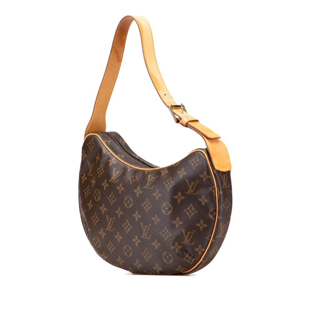 Louis Vuitton B Louis Vuitton Brown Monogram Canvas Canvas Monogram Croissant MM France