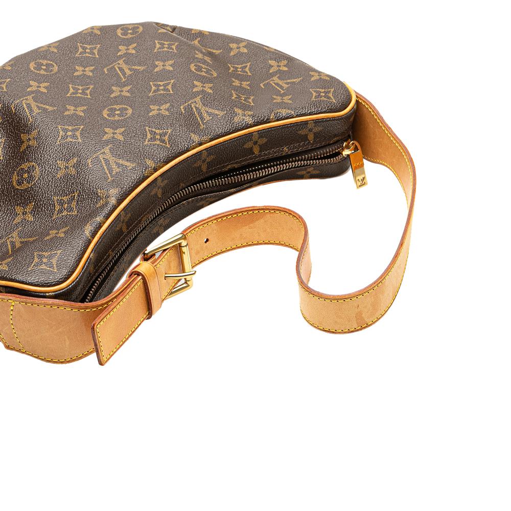 Louis Vuitton B Louis Vuitton Brown Monogram Canvas Canvas Monogram Croissant MM France