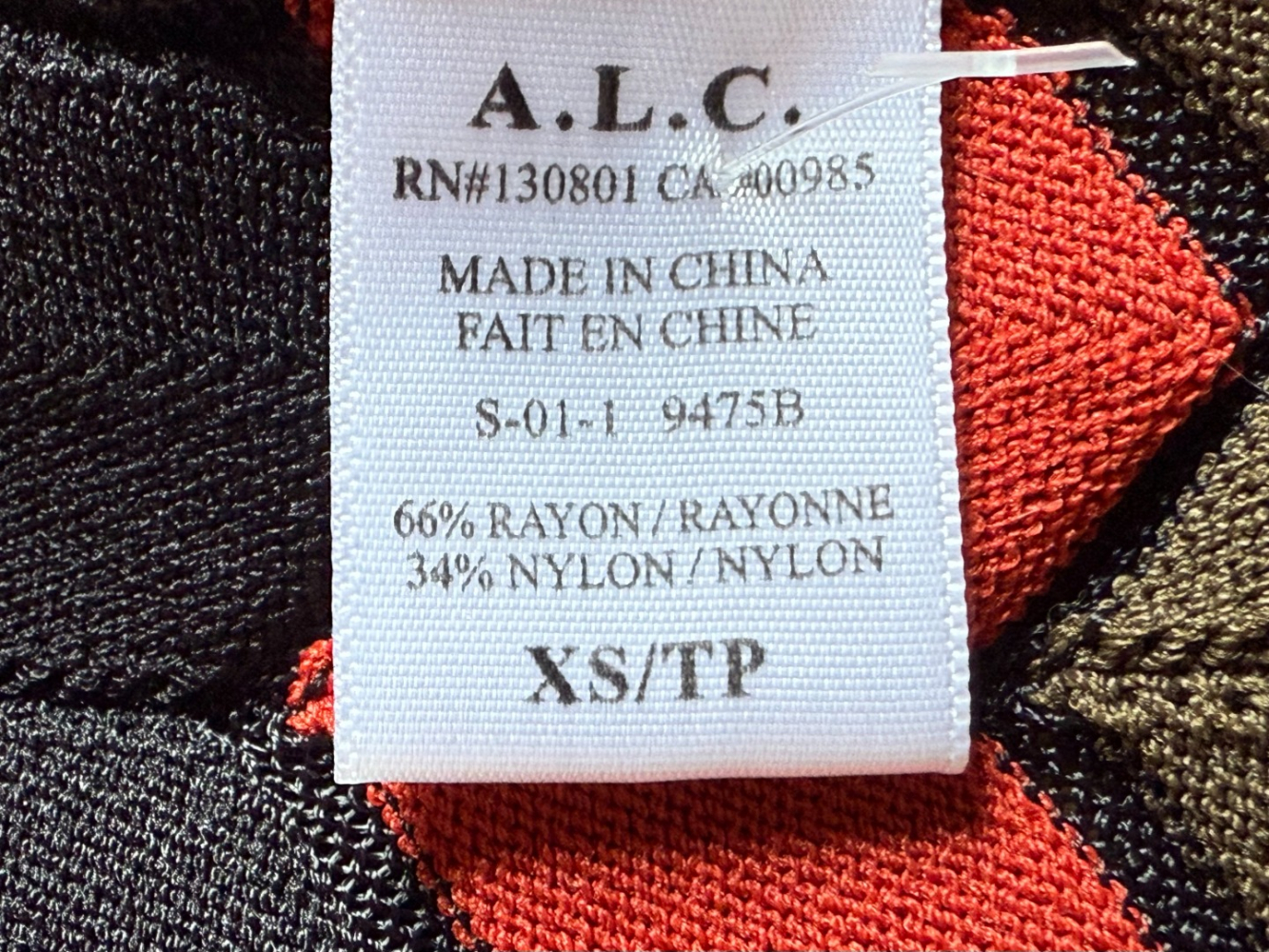 A.L.C. Top crop en zigzag amusant