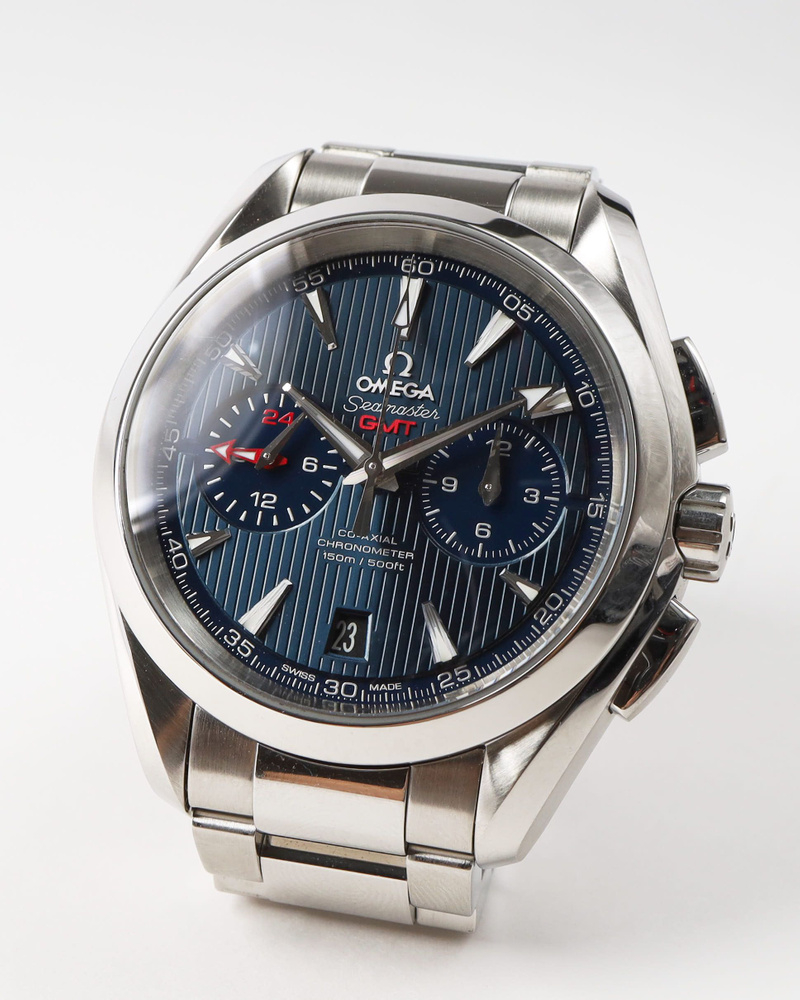 Omega Seamaster Aqua Terra GMT Chronograph 43mm Full Set Watch