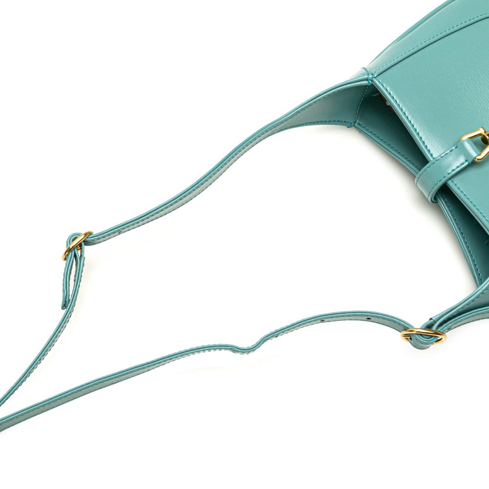 Gucci AB Gucci Blue Turquoise Calf Leather Mini skin Jackie 1961 Crossbody Italy