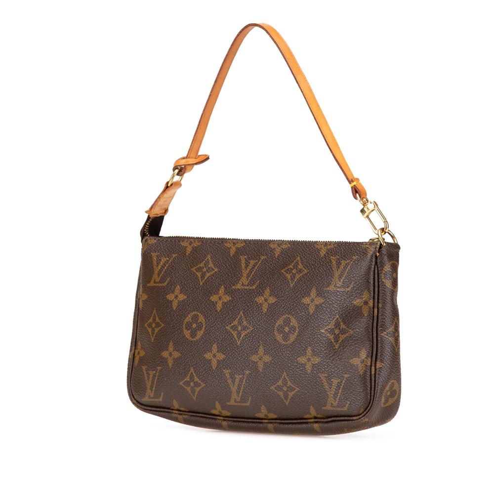 Louis Vuitton B Louis Vuitton Brown Monogram Canvas Fabric Monogram Pochette Accessoires France