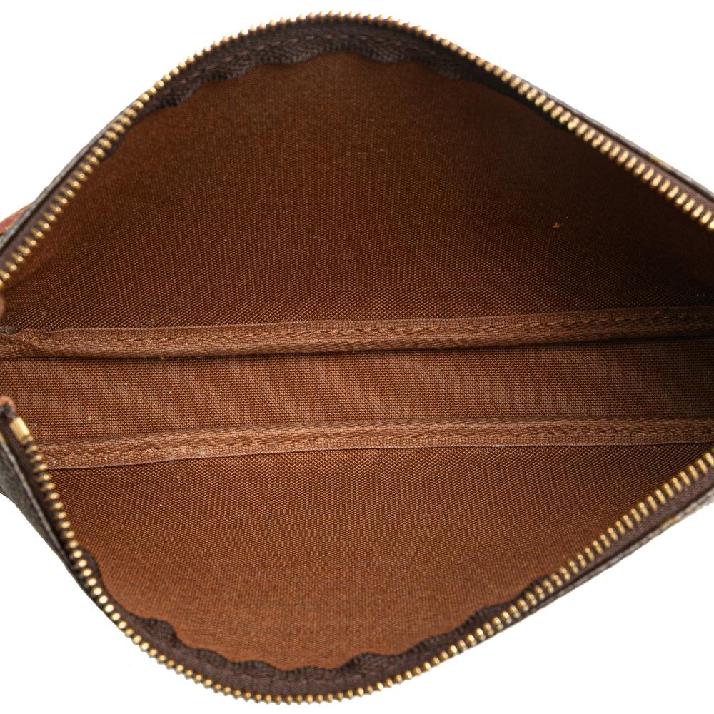 Louis Vuitton B Louis Vuitton Brown Monogram Canvas Fabric Monogram Pochette Accessoires France