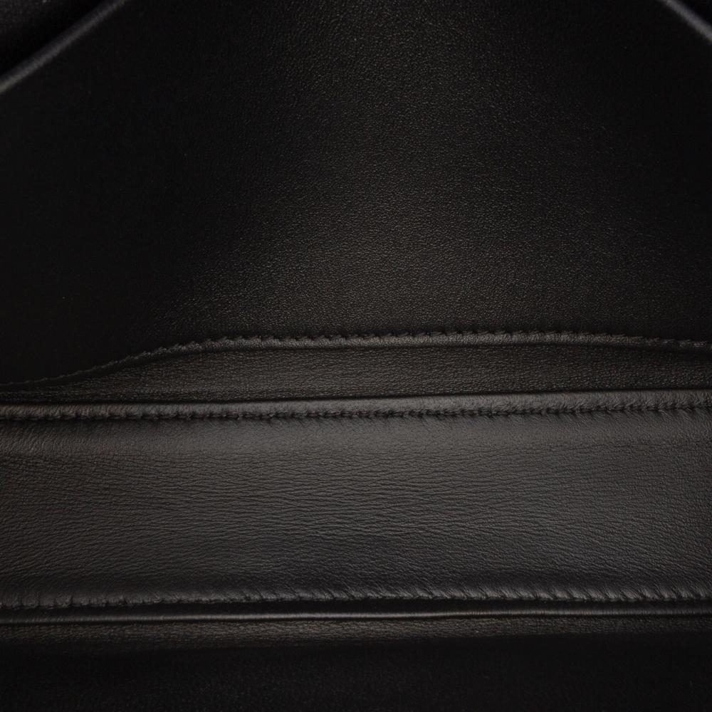 Celine B Celine Black Calf Leather Shiny skin Claude Chain Shoulder Bag Italy