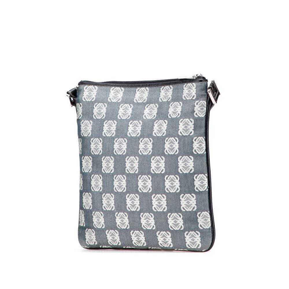 Loewe B LOEWE Gray Canvas Fabric Anagram Crossbody Spain