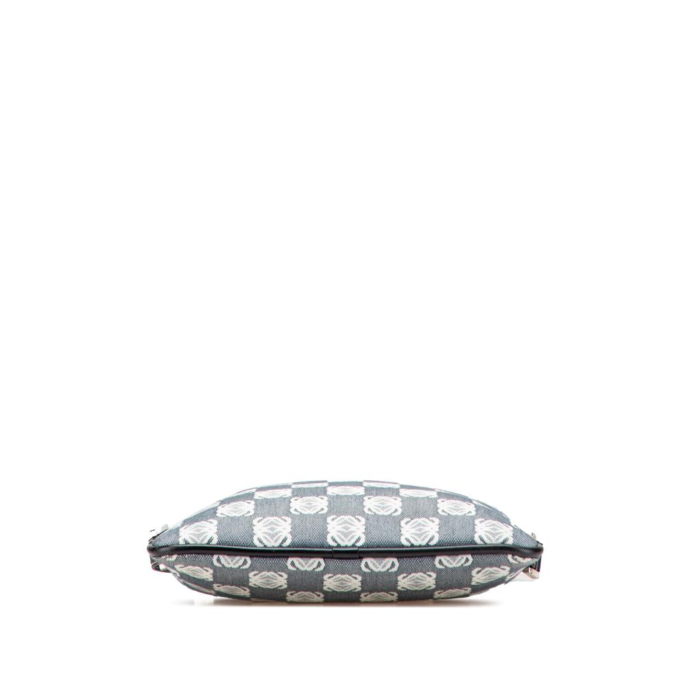 Loewe B LOEWE Gray Canvas Fabric Anagram Crossbody Spain