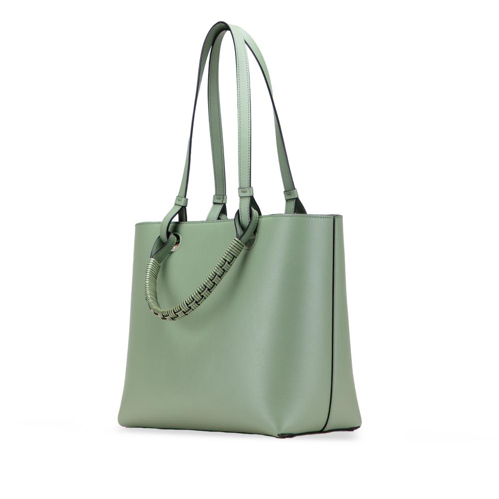 Loewe B LOEWE Green Mint Calf Leather Small Smooth skin Anagram Tote Spain