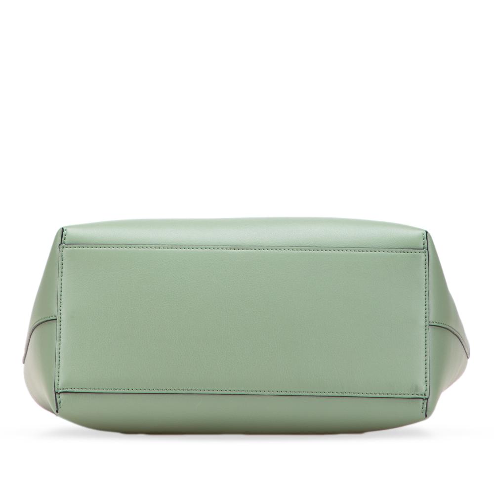 Loewe B LOEWE Green Mint Calf Leather Small Smooth skin Anagram Tote Spain